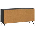 vidaXL Meuble TV avec tiroir Noir 102 x 34 5 x 50 cm Bois d'ingénierie
