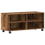 Meuble TV vidaXL en vieux bois 90x35x35 cm en bois d'ingénierie