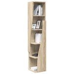vidaXL Meuble d'angle Blanc 27 5x27x140cm Bois d'ingénierie
