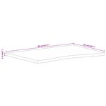 vidaXL Dessus de bureau avec courbe 80x60x2 5 cm manguier massif brut