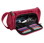 Trousse maïa multi-compartiments polyester recyclé - x 6 - exacompta