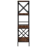 vidaXL Bibliothèque 4 niveaux chêne brun 59x35x132cm bois d'ingénierie