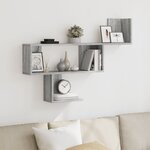 vidaXL Étagère murale sonoma gris 100x15x70 cm bois ingénierie