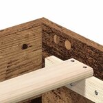 vidaXL Cadre de lit sans matelas vieux bois 120x200 cm bois ingénierie