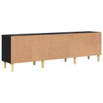 vidaXL Meuble TV Chêne noir 150 x 30 x 45 cm Bois d'ingénierie