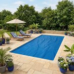 vidaXL Couverture de piscine solaire de haute qualité Carré PE