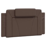 vidaXL Cadre de lit Viana sans matelas marron 100x200 cm similicuir
