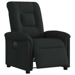 vidaXL Fauteuil inclinable électrique Noir Tissu