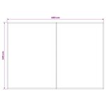 vidaXL Toile de rechange pour auvent Vert et jaune 500 × 350 cm