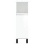 vidaXL Armoire de salle de bain blanc brillant 30x30x100 cm