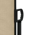 vidaXL Auvent latéral rétractable beige 220x600 cm
