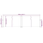 vidaXL Auvent latéral rétractable Anthracite 120 x 1000 cm