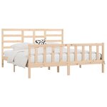 vidaXL Cadre de lit sans matelas 200x200 cm bois massif de pin