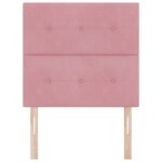 Tête de lit vidaXL Boutonnée Rose 100 cm Velours