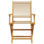 vidaXL Ensemble de bistro 3 Pièces beige polypropylène et bois massif