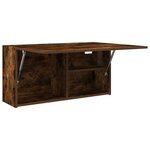 vidaXL Armoire murale de bain chêne fumé 80x25x40 cm bois d'ingénierie