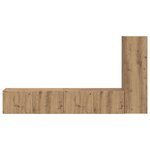 vidaXL Ensemble meuble TV 3 Pièces Chêne artisanal Bois d'ingénierie