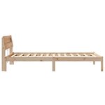vidaXL Cadre de lit Marron 90 x 200 cm Bois massif en pin