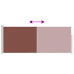 vidaXL Auvent latéral rétractable 120 x 300 cm Marron