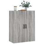 vidaXL Armoire murale sonoma gris 69 5x34x90 cm