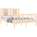 vidaXL Cadre de lit sans matelas bois de pin massif