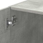 vidaXL Armoire de rangement mince gris béton 30x42 5x225 cm
