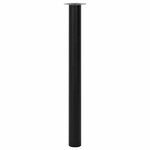 vidaXL Pied de table télescopique 2 Pièces Noir 710 mm - 1100 mm