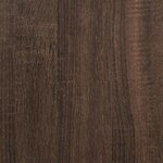 vidaXL Armoire à vitrine chêne marron 80x8 5x58 cm bois d'ingénierie