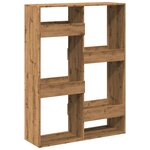 vidaXL Bibliothèque chêne artisanal 100x33x135 cm bois d'ingénierie