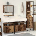 vidaXL Ensemble de mobilier de salle de bain 4 Pièces Bois ancien