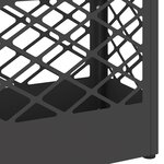 vidaXL Porte-parapluie avec stockage Noir 28 x 12 x 41 cm Acier