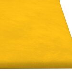 vidaXL Panneaux muraux 12 Pièces Jaune 90x30 cm Velours 3 24 m²