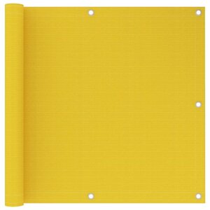 vidaXL Écran de balcon Jaune 90x600 cm PEHD