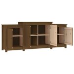 vidaXL Buffet Marron miel 164x37x68 cm Bois massif de pin