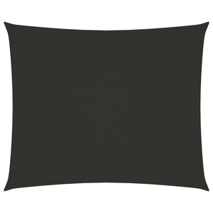 vidaXL Voile de parasol tissu oxford rectangulaire 5x6 m anthracite