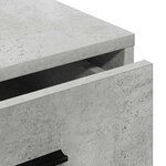 vidaXL Buffet avec tiroir Gris béton 40 x 41 x 75 cm Bois d'ingénierie