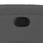 vidaXL Fauteuil inclinable en tissu gris foncé