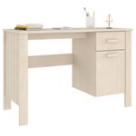 vidaXL Bureau HAMAR Marron miel 113x50x75 cm Bois massif de pin
