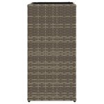 vidaXL Jardinière Gris 30x30x60 cm résine tressée