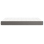 vidaXL Matelas de lit à ressorts ensachés Gris 140x190x20cm Similicuir