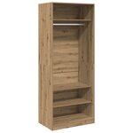 vidaXL Garde-robe chêne artisanal 80x50x200 cm bois d'ingénierie