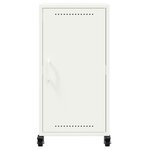 vidaXL Buffet blanc 36x39x72 cm acier laminé à froid