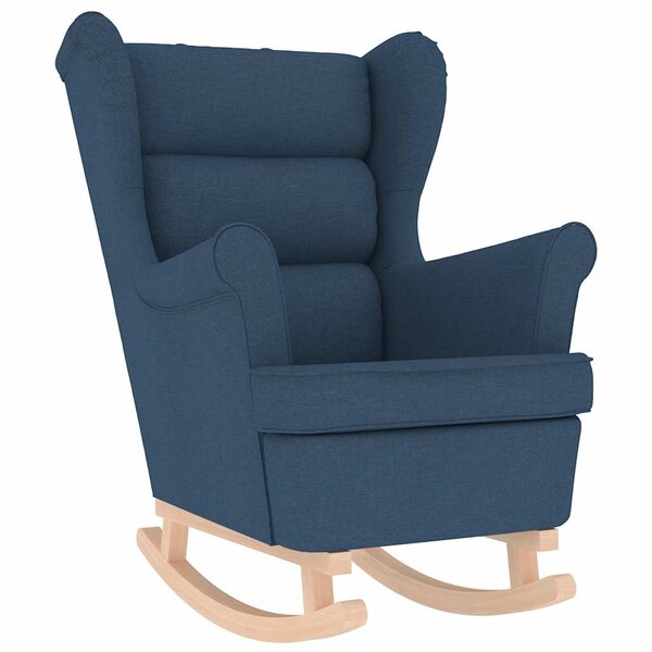 vidaXL Chaise à bascule bleu 74x90x102 cm tissu