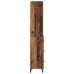 vidaXL Haut Armoire Bois Ancien 69 5 x 34 x 180 cm Bois d'ingénierie