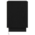 vidaXL Cabinet de chevet avec 2 Pièces Noir 39 x 34.5 x 50 cm