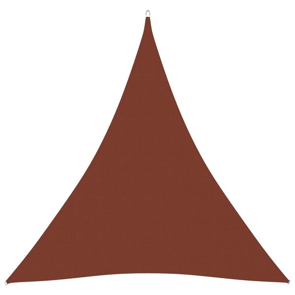 vidaXL Voile de parasol Tissu Oxford triangulaire 3x3x3 m Terre cuite