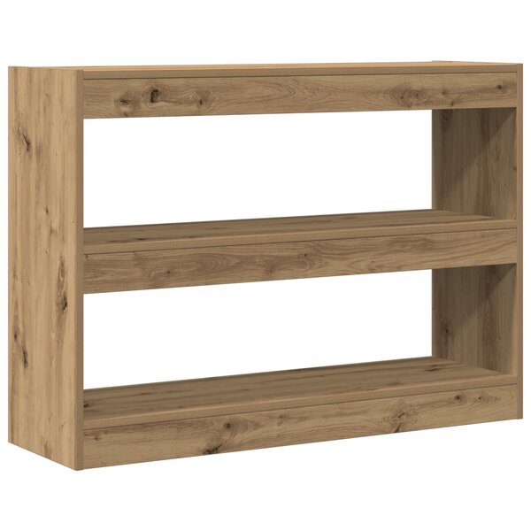vidaXL Bibliothèque/Séparateur de pièce - Chêne artisan - 100x30x72 cm - Fabriqué en bois d'ingénierie
