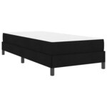 vidaXL Lit à ressorts avec matelas Noir 100 x 200 cm tissu