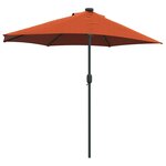 vidaXL Parasol de jardin Couleur terre cuite 294 x 150 x 223 cm tissu