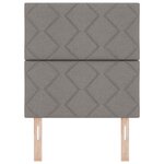 vidaXL Tête de lit avec tête de lit Taupe 80 cm Cuir synthétique